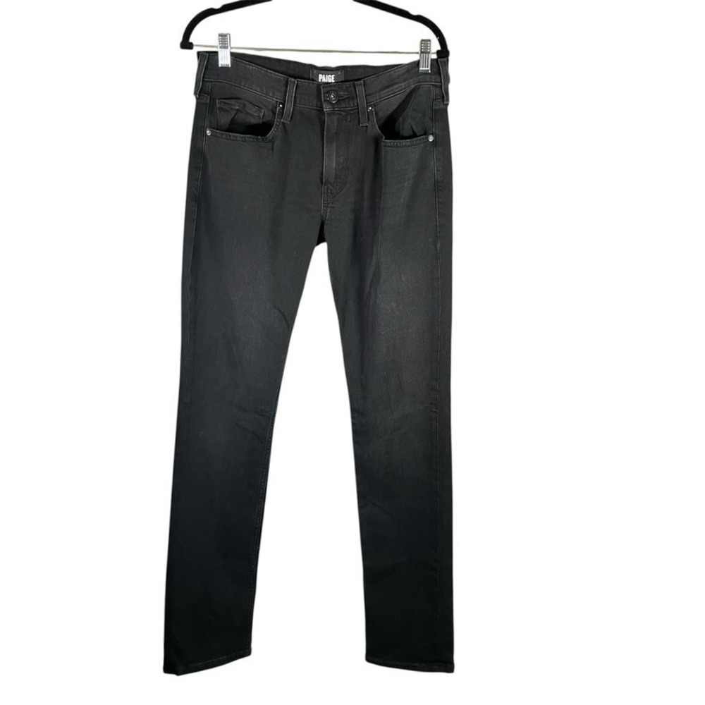 PAIGE Federal Black Jeans Womens Size 30 Straight Leg‎ Denim Casual